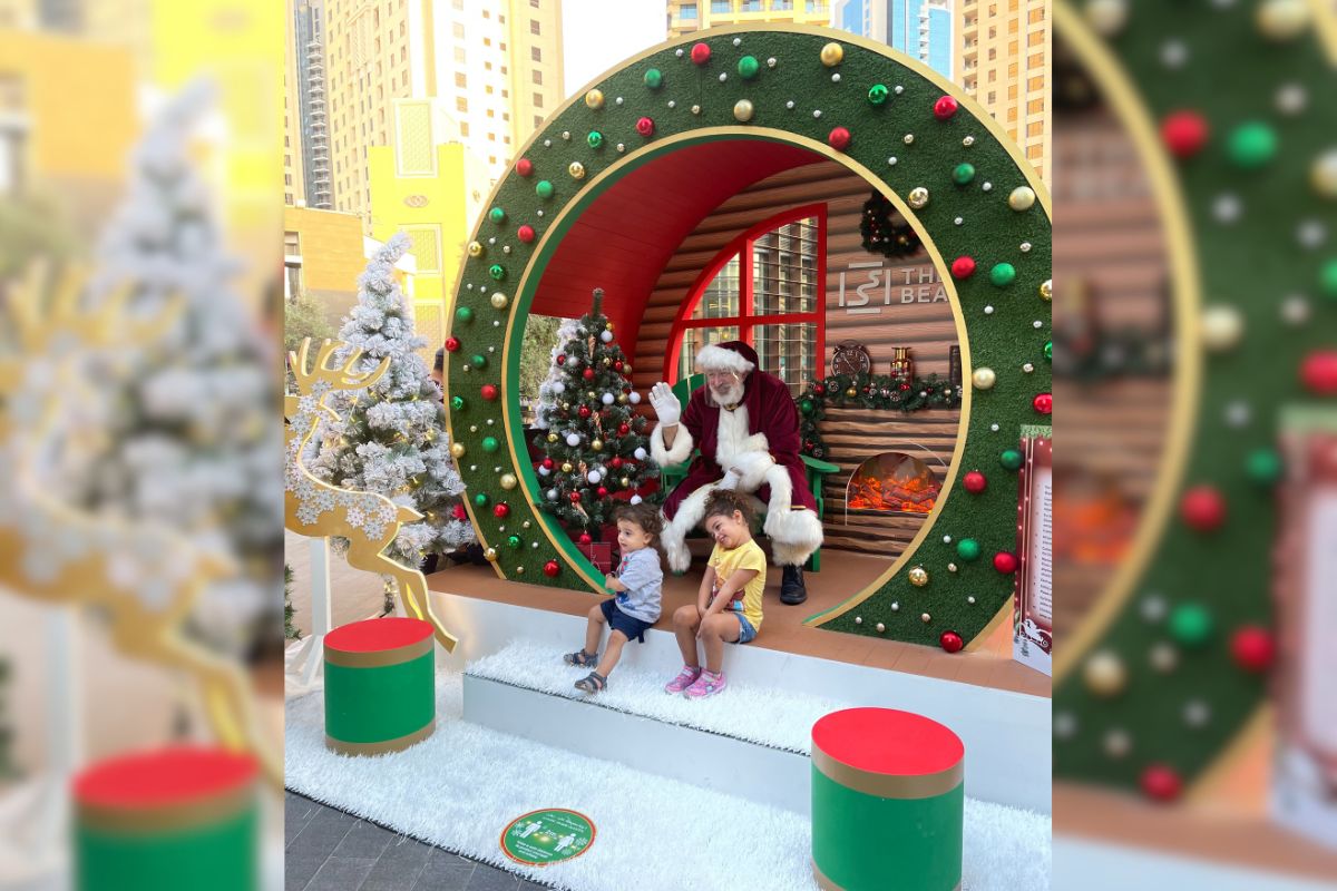 Santa Claus Returns For Christmas Event In Dubai