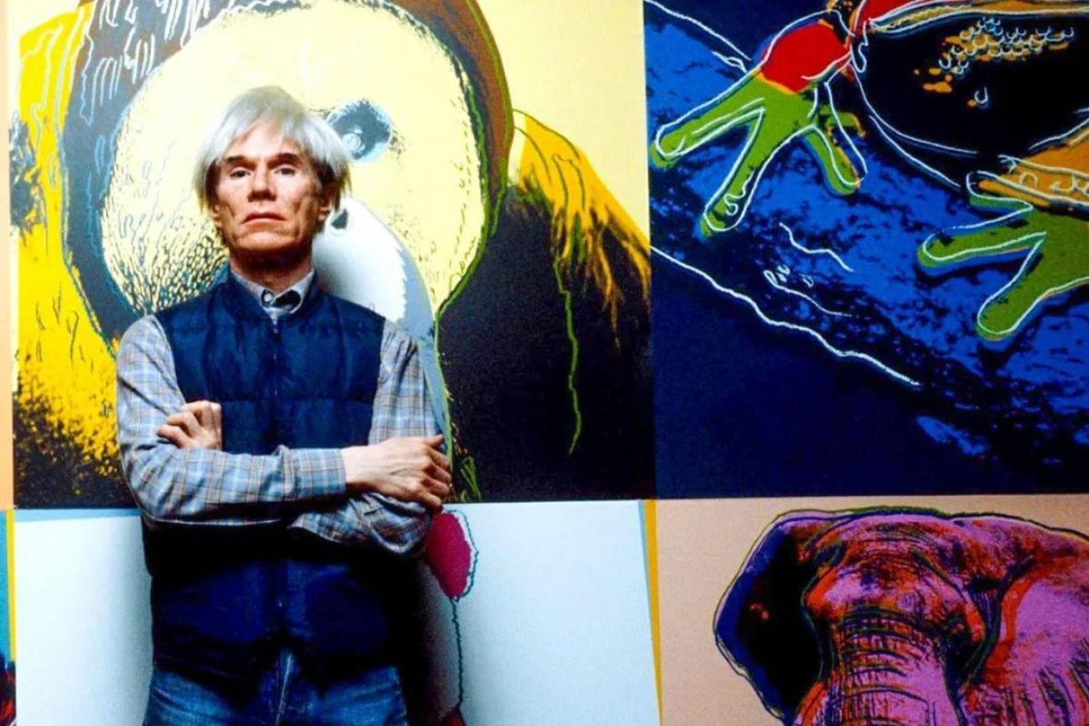 Andy Warhol and his work of art