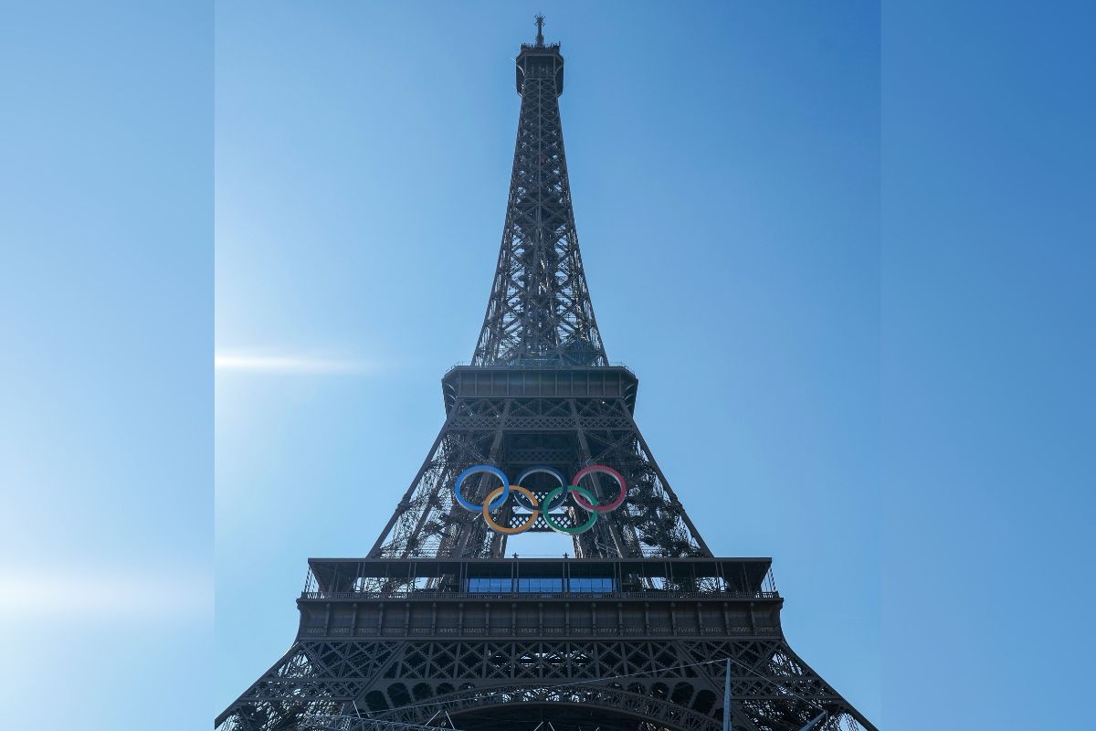 Eiffel Tower For Paris Olympics 2024