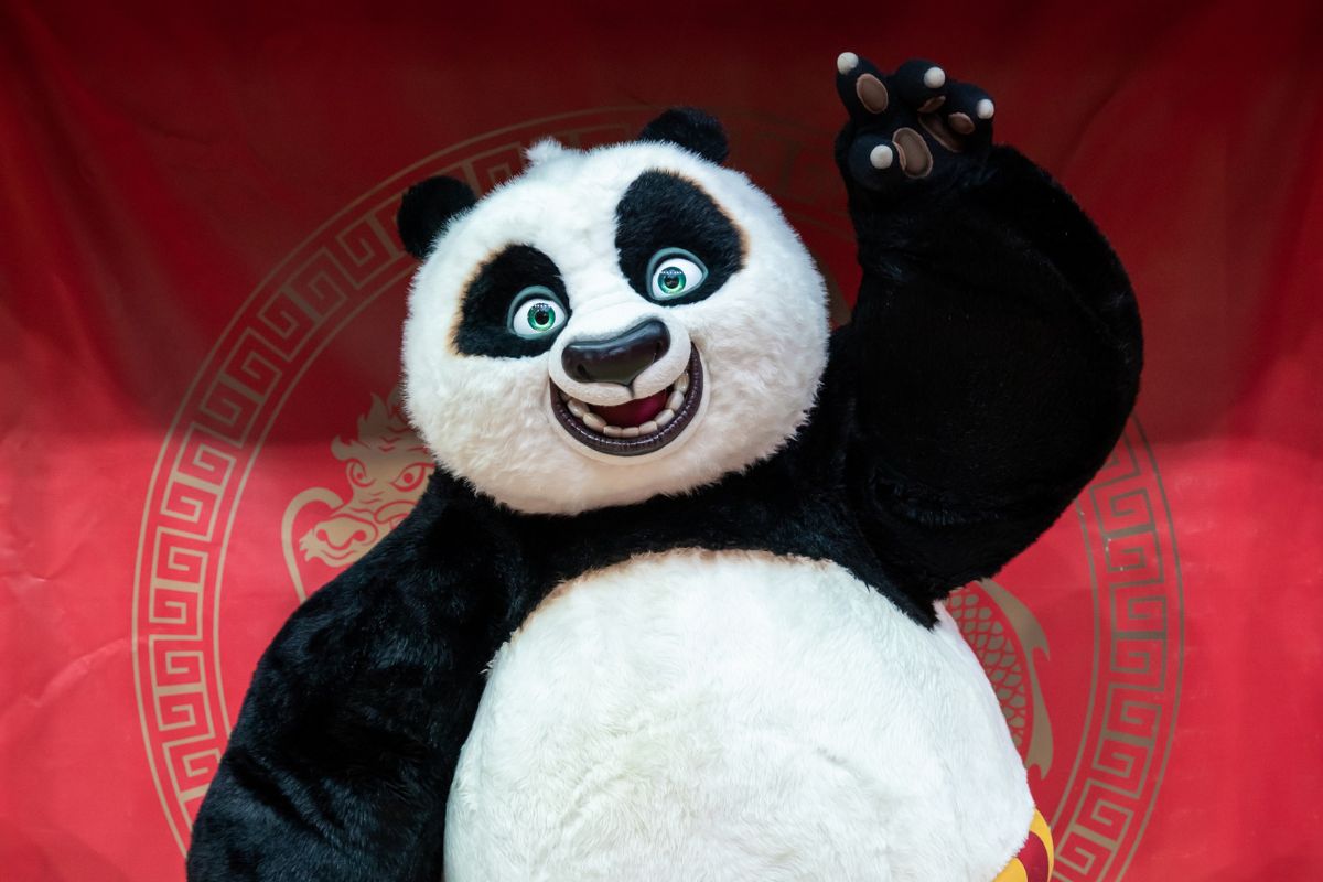 Kung Fu Panda'S Po Mascot At Central Galleria Dubai
