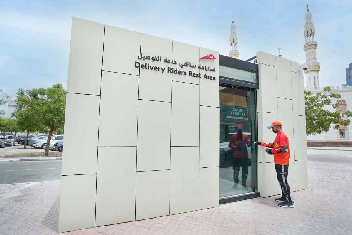 Rta Installed Delivery Rider Rest Areas Across Dubai