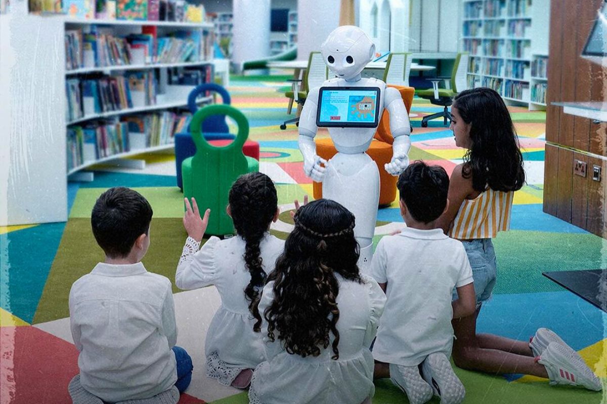 Modern Technology Reading At Mohammed Bin Rashid Library