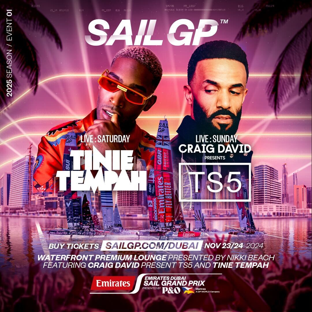 Craig David And Tinie Tempah At Sail Gp