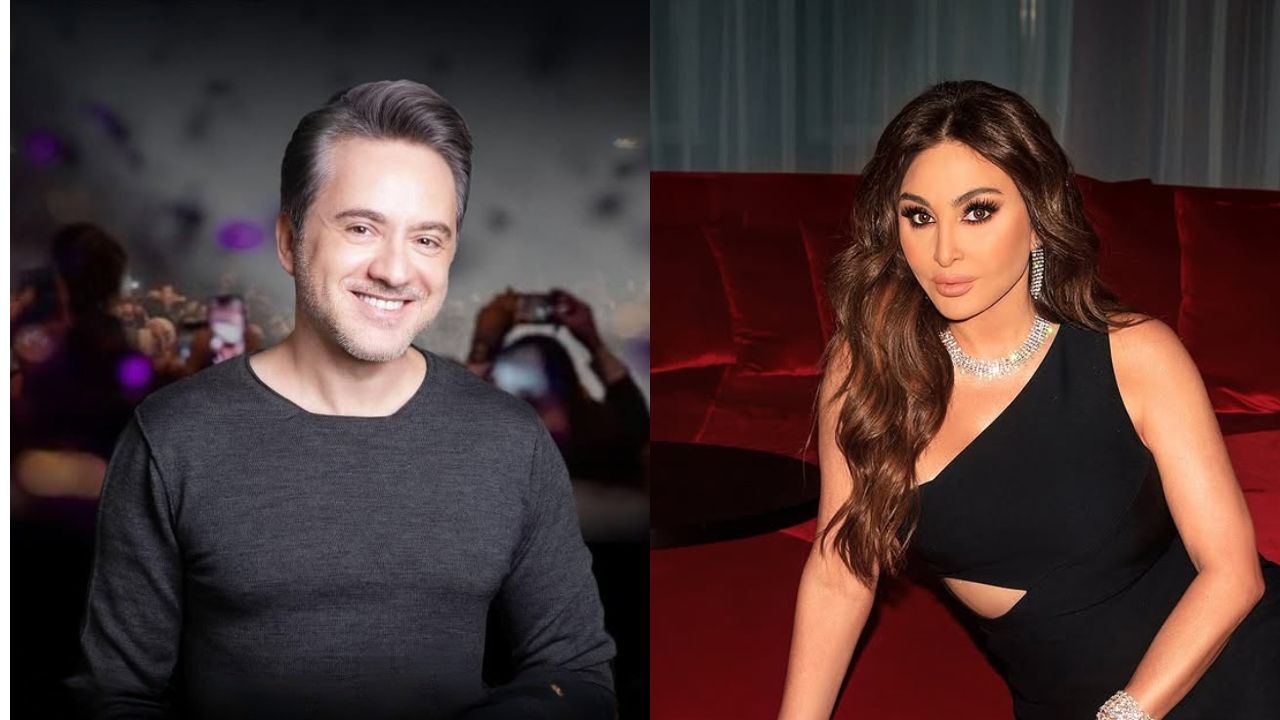 Marwan Khoury And Elissa Performing At The Dubai Opera