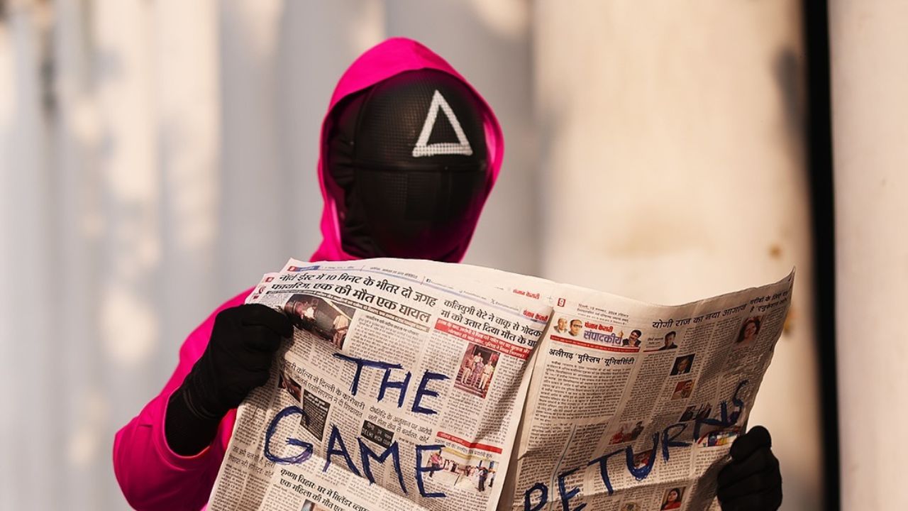 Squid game inspired competition in dubai with a price of 5000 dirhams