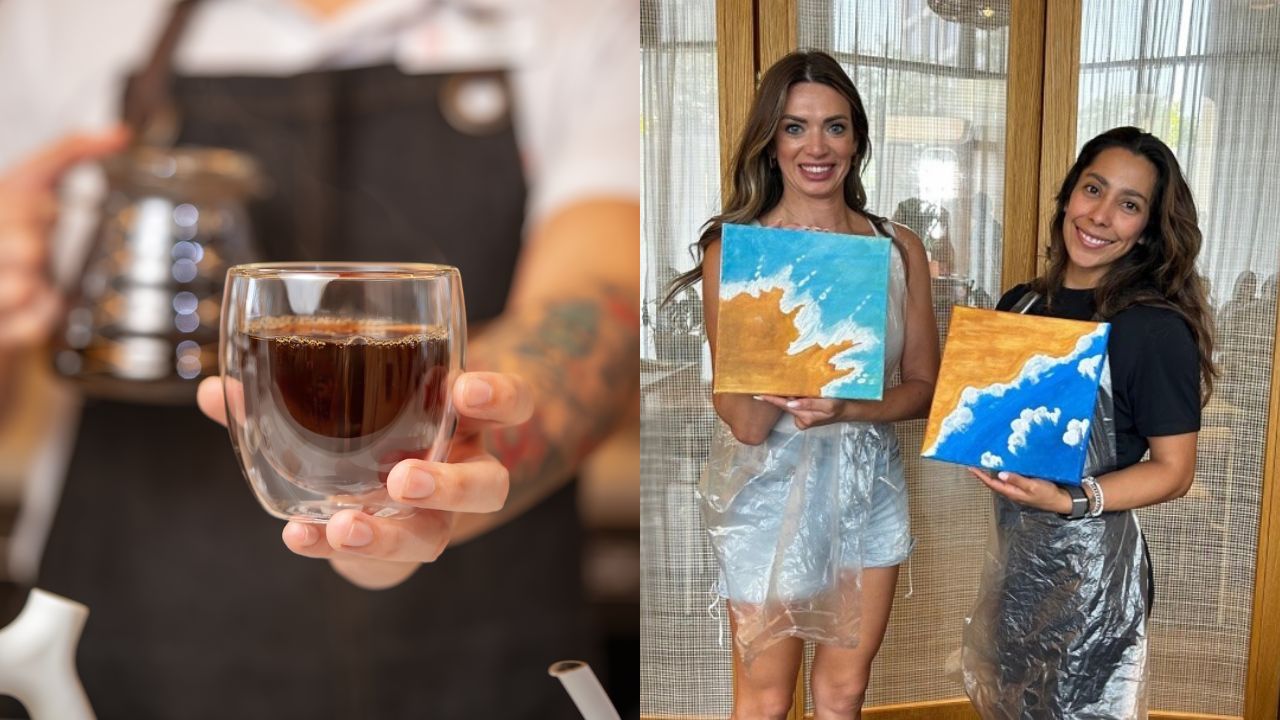 Juan valdez beach textured painting