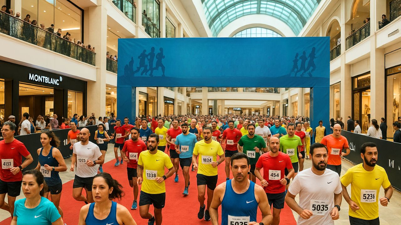 dubai mallathon, dubai walking and running tracks inside dubai malls