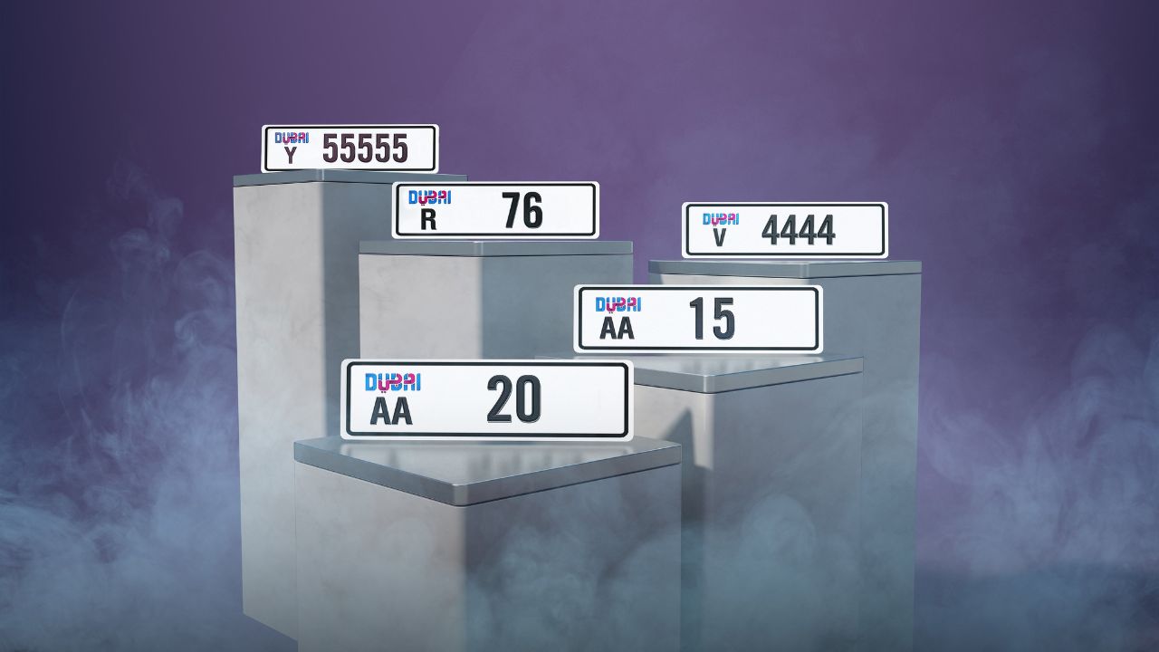 Dubai plate numbers