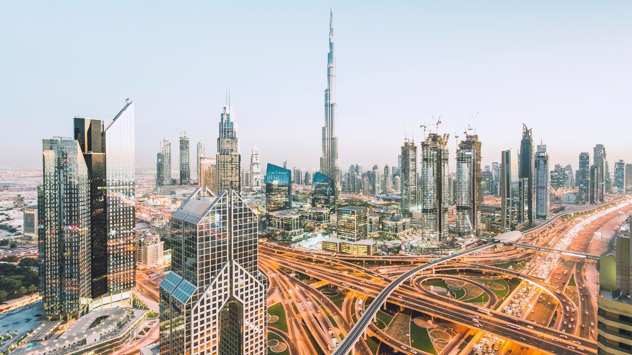 Dubai city skyline