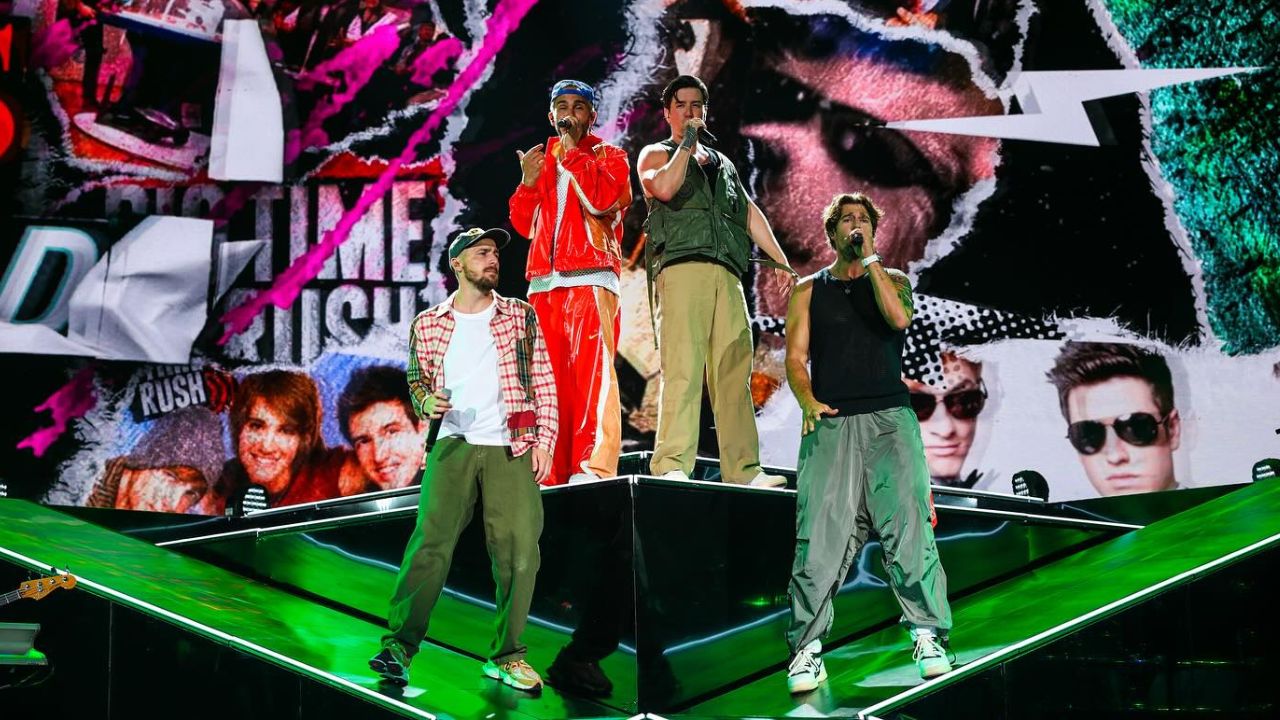 Big time rush in dubai performing