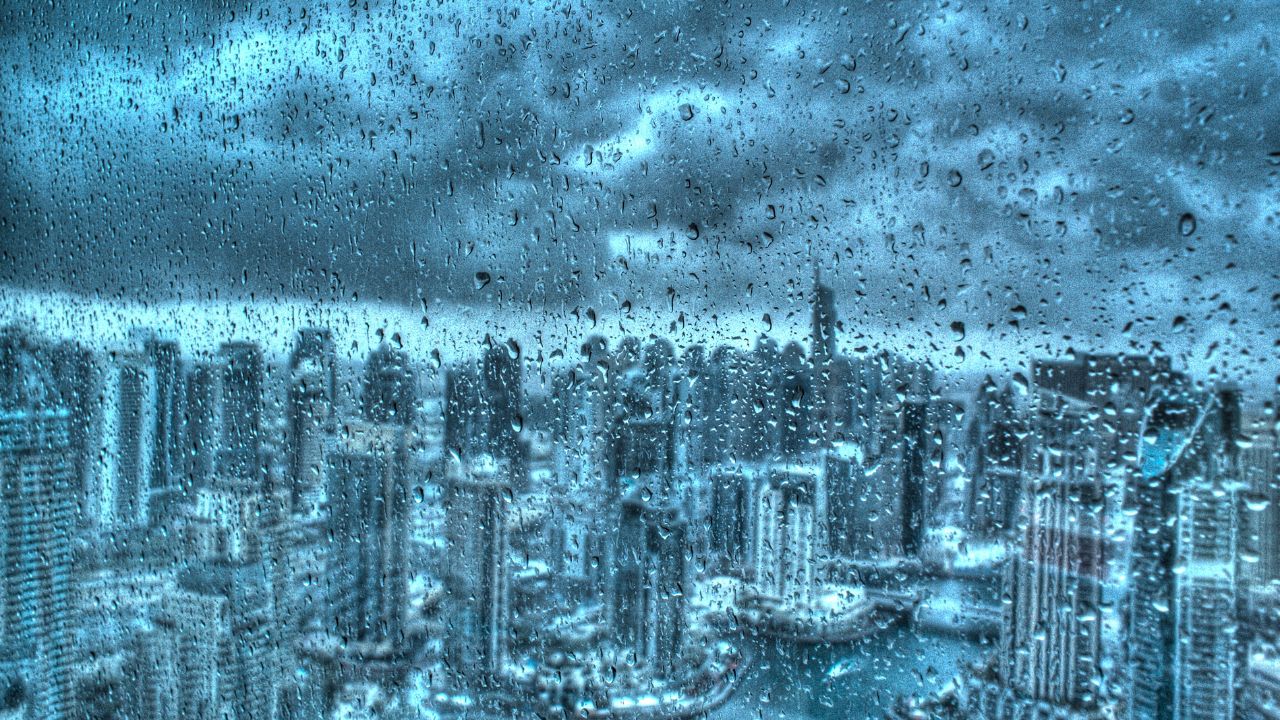 Dubai city rain weather