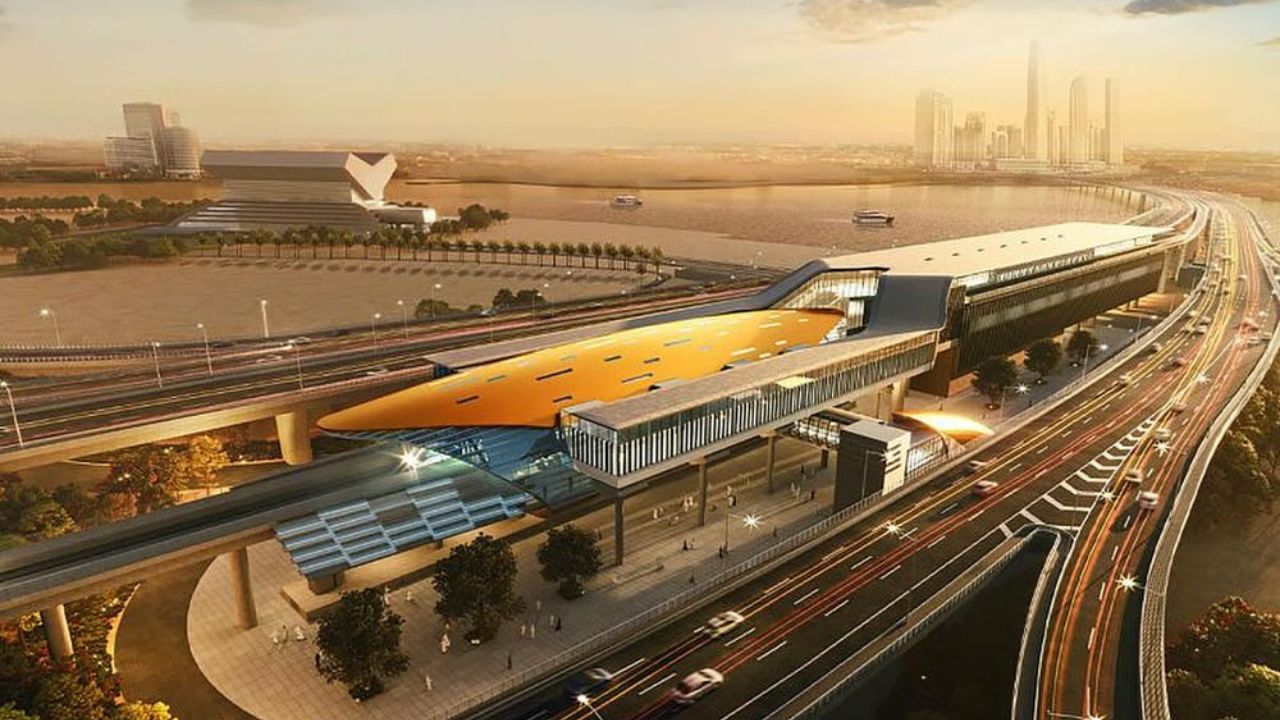 dubai blue line Dubai metro blue line