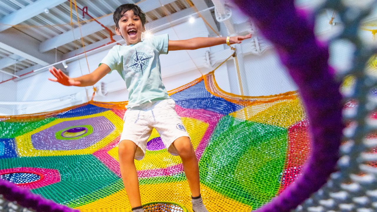 Children enjoying indoor playground in Dubai for family fun and activities.