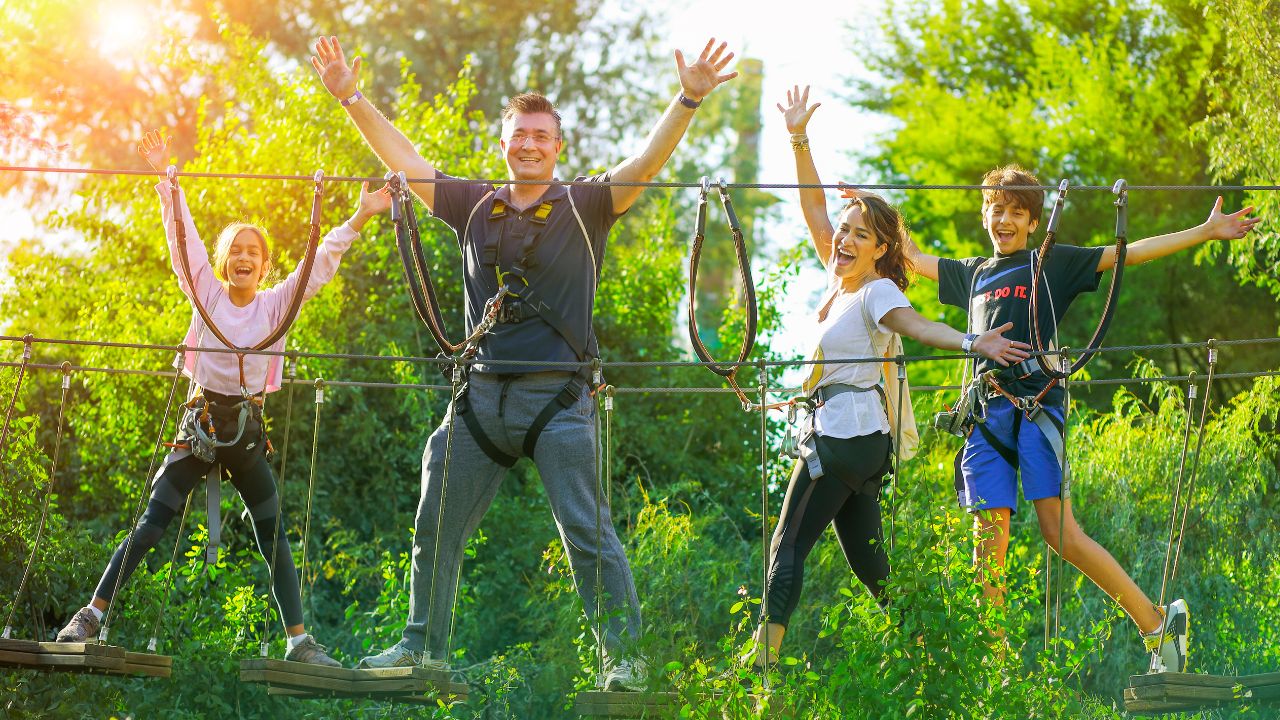 Yalla Dubai Life family together in aventura park