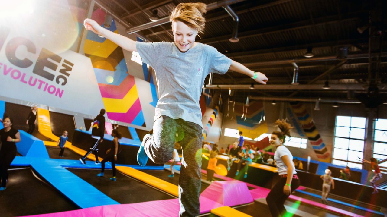 Yalla Dubai Life - Indoor Trampoline Park boy jumping on trampoline