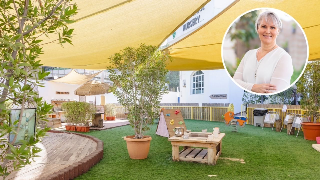 Playful outdoor early years space in Dubai finnish learning classroom
