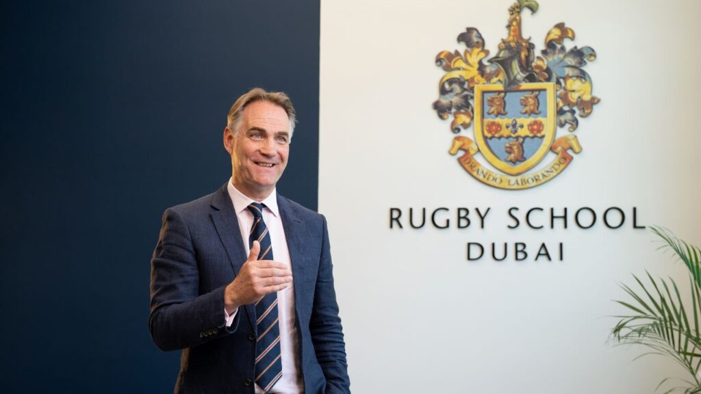 Founding Principal Henry Price at Rugby School Dubai.