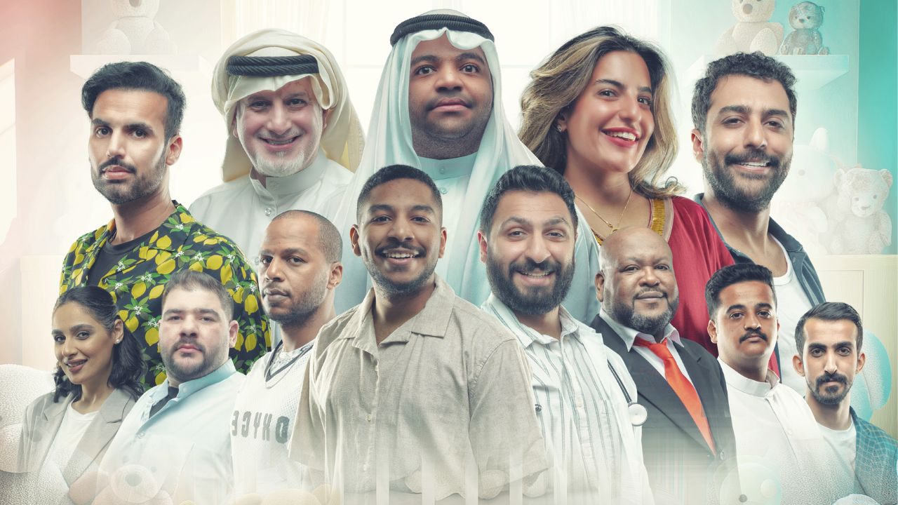 Diverse group of comedians at Dubai Comedy Festival 2023.