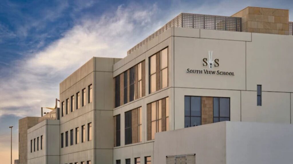 rendering of south view school dubai