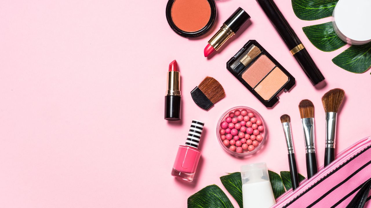 pink makeup stuff
