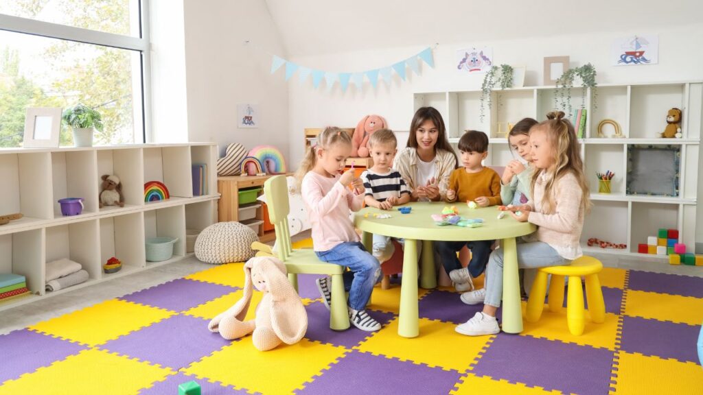 kids in classroom