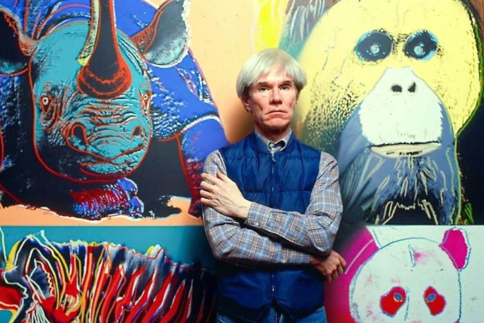 Andy Warhol and his work of art