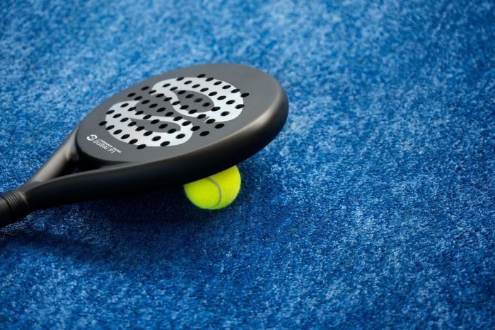Featuring a paddle and a paddleball for the Dubai Premier Padel this 2024