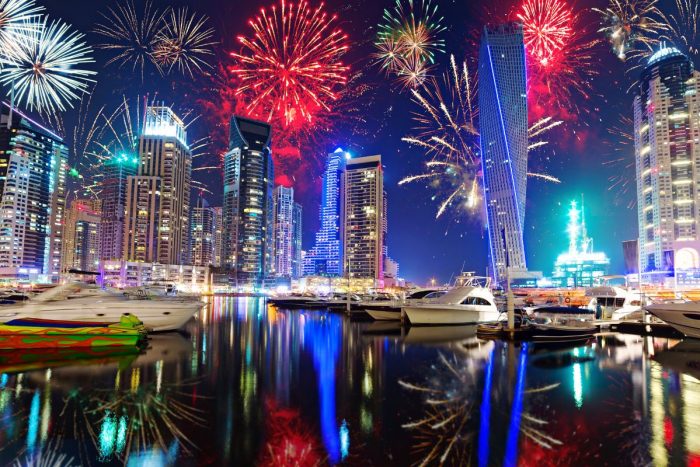 Dubai fireworks