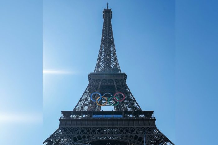 Eiffel Tower for Paris Olympics 2024