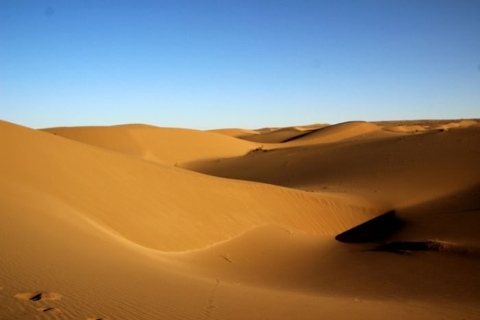 Campin in Abu Dhabi desert