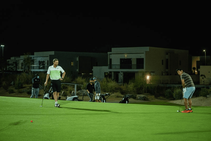 men’s evening Yas Acres Golf & Country Club