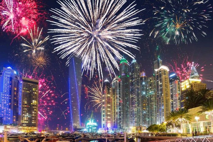 Fireworks in Dubai for Eid 2024