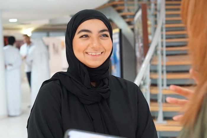 Emirati student Lateefa did her A Levels in media, psychology and graphic design and is planning on going to NYU Abu Dhabi to study law.