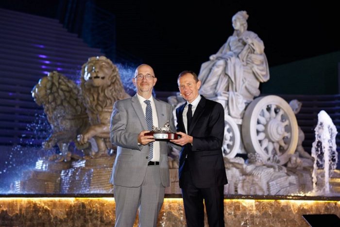 Real Madrid World Park inauguration ceremony with Roberto Carlos and Emilio Butragueño