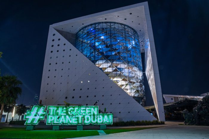 Exterior view of The Green Planet in Dubai for summer camps this 2024 in Dubai