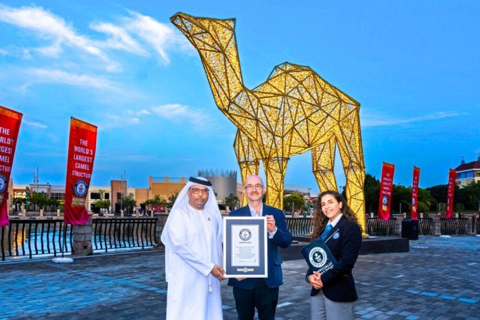 The largest LED illuminated camel in the world has come to Dubai Parks and Resorts