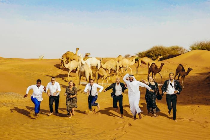 W Abu Dhabi - Yas Island Excom Team (L-R) Phoebe Hanson, Majdy Khoury, Jeannette Smit, Nabiel El-Nakib, Faiek El Saadani, Essa Al Ansari, Maren Fernandes, Niazy Mohamed Youseff_