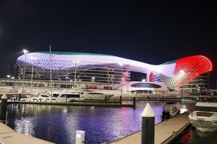 W Hotel Yas Island with UAE Flag copy